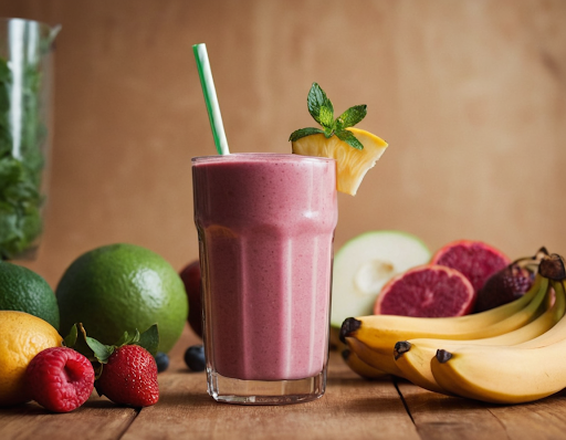 Šálka bylinkového čaju s plátkom citróna na drevenom podnose